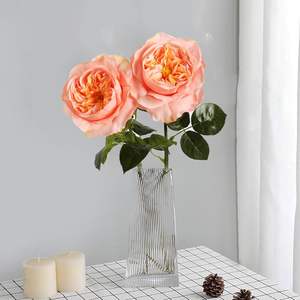 Nouvelles roses artificielles haut de gamme style Ins moderne, toucher réel, roses Austin effet mouillé pour mariages et décorations intérieures - Product Image 4