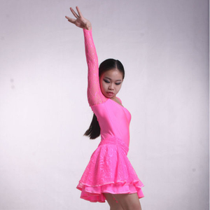 Chuyên Nghiệp Khiêu Vũ Latin Ăn Mặc Cạnh Tranh Salsa Hiệu Suất Váy Set, Sáng Bóng Căng Vải - Product Image 1