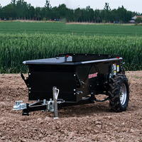 Épandeur d'Engrais de Pâturage à Projection Arrière Approuvé CE ZY-25G pour Quads/VTT, Épandeur de Compost et de Fumier
