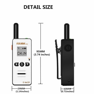 Radio bidirectionnelle portable de marque Ham Radio, 128 canaux, mini talkie-walkie, meilleure radio bidirectionnelle portable - Product Image 5