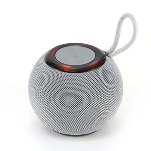 Haut-Parleur Musical Sans Fil Mini Portable Populaire avec Lumières, Rond et en Tissu - Product Image 3