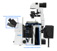 Mikroskop Inverted Fluoresensi Tingkat Penelitian OPTO-EDU A16.0950 dengan Kamera Digital