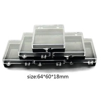Boîte acrylique organisateur de bijoux pour boîtes à charnière en plastique transparent