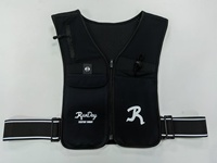 Chalecos Reflectantes Transpirables para Correr y Ciclismo con Botella de 500 ml, Cinturón Ajustable y Material Transpirable