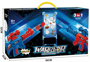 Trò chơi bắn súng đồ chơi Set (2PK)-Bọt bóng Popper Súng đồ chơi không khí với mục tiêu đứng và 24 quả bóng bọt - Product Image 4