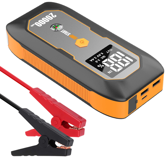 E-FAST Portable 12v Lithium Battery Car Jump Starter 20000mAh 800A peak Current Car Battery Charger Emergency Jumper Starter