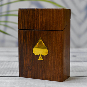 Titular <span class=keywords><strong>de</strong></span> madera para naipes, caja <span class=keywords><strong>de</strong></span> almacenamiento <span class=keywords><strong>de</strong></span> tarjetas <span class=keywords><strong>de</strong></span> madera hecha <span class=keywords><strong>a</strong></span> <span class=keywords><strong>mano</strong></span>, <span class=keywords><strong>regalos</strong></span> <span class=keywords><strong>de</strong></span> cumpleaños <span class=keywords><strong>de</strong></span> <span class=keywords><strong>aniversario</strong></span>, almacenamiento <span class=keywords><strong>de</strong></span> tarjetas <span class=keywords><strong>de</strong></span> póquer, regalo único - Product Image 4