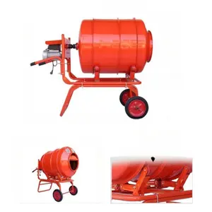 Kleine Hand Duw 350l 600l Cement Mortel Mixer Mobiele Betonmixers 220V Beton Mengtank