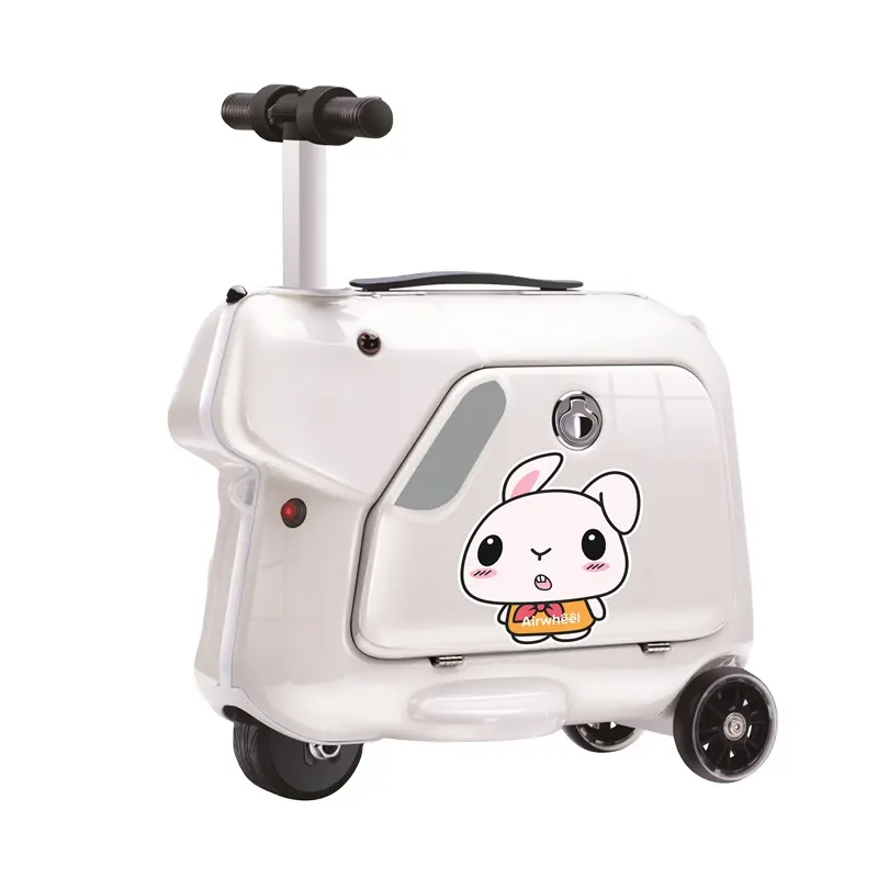 Air Wheel Series- Children's Electrical Riding Suitcase SQ3 Newly Designed Children's Ride On Luggage With Shoulder Straps