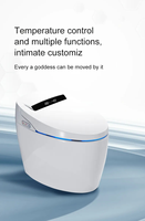WC intelligent japonais automatique à capteur de rinçage électrique, allongé, blanc, avec fonction ouverture automatique, inclus