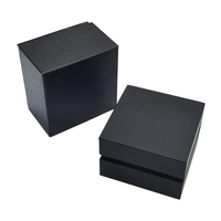 Mewah Premium hitam Pu kertas karton kulit koleksi hadiah pria wanita jam tangan perhiasan kotak kemasan dengan Logo