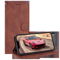 Casing Kulit Mewah Model Flip dengan Stand dan Dompet, Perlindungan Penuh untuk Samsung Galaxy S22 S22U S21 dan iPhone