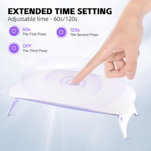 Portable UV LED Resin Curing Lamp Fast Curing Foldable Double <b>Light</b> Source <b>Timer</b> Jewelry Making DIY Craft - Product Image 4
