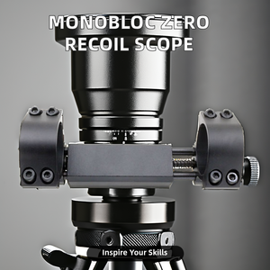 Cannocchiale monoblocco telescopico a fondo piatto in alluminio con supporto a Zero rinculo da 11mm a Base stretta per la caccia - Product Image 5