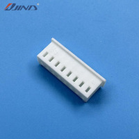 Conector hembra de plástico JINDA de 2.5mm 250-8Y de 8 pines para PCB, conector de cabezal tipo wafer de Nylon66 para cable a placa, montaje en placa de 2.5A