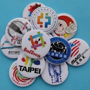 Di alta qualità 58mm specchietto rotondo tondino distintivo spazi vuoti lucidati tecnica su misura Logo animale per spille - Product Image 2