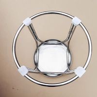 Tabourets de bar ronds en métal, empilables, style industriel, sièges de pub, tabourets de salle à manger en acier inoxydable pour la maison, l'extérieur, l'école, le restaurant