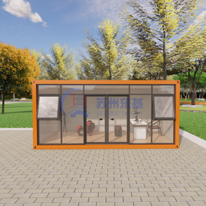 20 FT 40FT Confortável Novo Material Casa Simples Pequena Casa Shipping Container Aço Quadros Casas Preafricanas - Product Image 1
