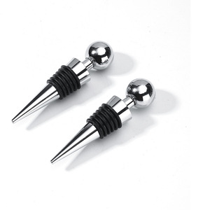 Anufacturer-Tapón para botella de vino de aleación de zinc, accesorio de metal con logotipo personalizado, venta al por mayor - Product Image 4