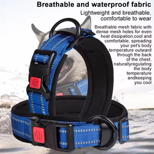 <span class=keywords><strong>Collar</strong></span> de perro reflectante con juego de correa Accesorio de Mascota de comodidad transpirable para caminar, entrenamiento y seguridad - Product Image 3