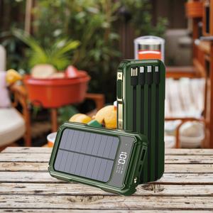 Batterie Externe Solaire Universelle Personnalisée, Charge Rapide d'Urgence en Extérieur, Grande Capacité 20000mAh, Power Bank Mobile - Product Image 1