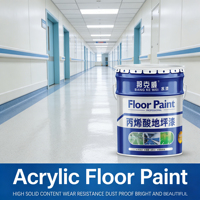 Peinture acrylique pour sols extérieurs résistante à l'usure, antidérapante, imperméable et protectrice contre le soleil pour les terrains de basket-ball pour les surfaces en ciment