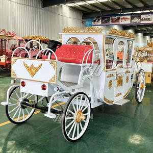 Véhicule de mariage abordable Wagon de calèche royale sans cheval électrique touristique en vente - Product Image 2