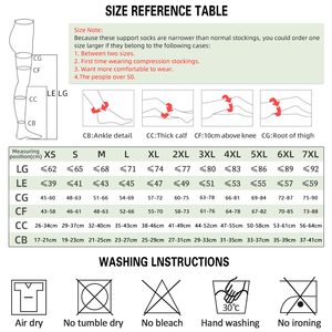 Chaussettes anti-embolie médicales 13-18 mmHg, antidérapantes, douces, respirantes, élastiques, à compression, mi-cuisses - Product Image 3