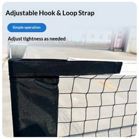 Filet de pickleball mécanique robuste sans nœuds avec support à chaîne, filet d'entraînement de 6,7 m, sac de transport portable, utilisation intérieure et extérieure