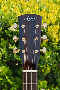 <span class=keywords><strong>Guitare</strong></span> acoustique de style JF de la marque Aiersi, largeur de la table de 45 mm, entièrement en bois massif, pour les amateurs de musique - Product Image 3
