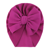 Chapeaux turban doux avec nœud beignet pépinière hôpital casquettes bonnets bonnets pour bébé filles nouveau-nés nourrissons tout-petits