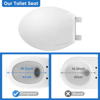 Fabricant de siège de toilette Couvercle de siège de toilette à fermeture en douceur 3 pièces pour adultes et enfants Siège de toilette à urée
