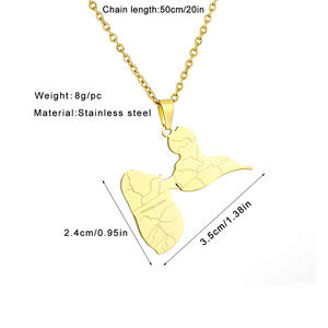 <span class=keywords><strong>Guadeloupe</strong></span> Carte Drapeau Étanche En Acier Inoxydable Bijoux De Mode Colliers Pendentif En Gros pour Femmes Hommes 2025 - Product Image 3