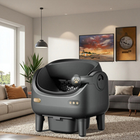 Bac à litière pour chat intelligent écologique à ouverture supérieure, grande capacité, en plastique ABS, autonettoyant, confort de voyage, nettoyage automatique, sécurité