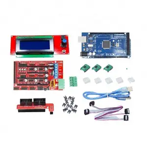 3D Printer kit Mega 2560 R3 + 1pcs RAMPS 1.4 Controller + 5pcs A4988 Stepper Driver Module + 1pcs LCD2004