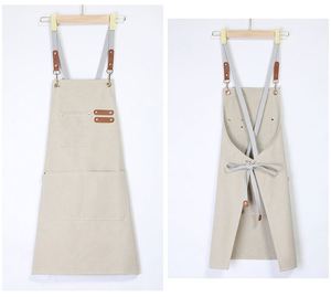 Tablier de cuisine sans manches personnalisé avec logo, uniforme de barista et de chef, idéal pour restaurant, grillades et fêtes, en polyester et lin, pour Noël - Product Image 1