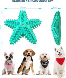 Jouet à mâcher de couleur personnalisée, interactif et sonore TPR, jouet écologique pour <span class=keywords><strong>chien</strong></span>, style classique, étoile de mer avec brosse à <span class=keywords><strong>dents</strong></span> en caoutchouc - Product Image 2