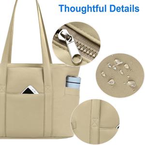 Custom Luxury Logo New Fashion Large Canvas Tote <b>Bag</b> <b>Women</b> <b>Leather</b> <b>Laptop</b> Spacious and Stylish for Winter Travel Work - Product Image 4