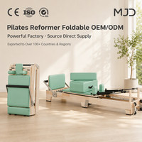 Machine de Pilates pliable en bois de chêne, qualité studio, équipement de yoga pour la maison, lit de yoga, design peu encombrant, qualité OEM/ODM