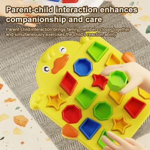 Customized Montessori Educational Toys ABS Creative Match Shapes Geometry <b>Puzzles</b> Jigsaw Parent-child Interactive Desktop Toys - Product Image 3