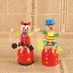 Trẻ em bằng gỗ đẩy lên đồ chơi ngón tay cái Báo Chí cơ sở Joker con rối đẩy nút bằng gỗ chú hề Đồ chơi bằng gỗ động vật đẩy đồ chơi - Product Image 4