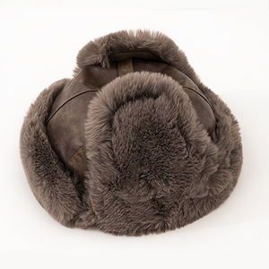 หมวกนักบินวินเทจและแว่นตา หมวกขนสัตว์รัสเซียแบบมีที่ปิดหู หมวกนักบินสำหรับผู้ชายและผู้หญิง - Product Image 4