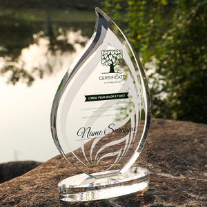 Trophée en cristal personnalisé gravé au laser, récompense en verre pour la reconnaissance des employés, cadeaux de retraite, objets commémoratifs - Product Image 5