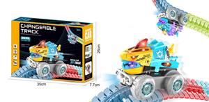 Juego <span class=keywords><strong>de</strong></span> Juguetes <span class=keywords><strong>de</strong></span> Carreras <span class=keywords><strong>de</strong></span> Autos <span class=keywords><strong>con</strong></span> <span class=keywords><strong>Pista</strong></span> Intercambiable DIY - Auto <span class=keywords><strong>de</strong></span> Carreras <span class=keywords><strong>con</strong></span> Luces <span class=keywords><strong>de</strong></span> Colores y Ventosas Flexibles <span class=keywords><strong>con</strong></span> Múltiples Pistas para Niños - Product Image 6
