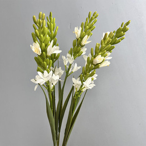 Vente en gros de fleurs de luxe pour mariage, fleurs en soie de latex au toucher réel, <span class=keywords><strong>freesia</strong></span> artificiel à longue tige pour la décoration de centre commercial d'hôtel - Product Image 1