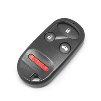 Carcasa de Llave de Coche de Repuesto con Control Remoto de 4 Botones, Material ABS Negro, para Llaves de Vehículos
