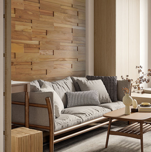 Paneles de Pared de Madera Maciza de Roble de Alta Calidad, Diseño Moderno, Mosaico Artístico para Interiores, Solución de Diseño Gráfico Impermeable - Product Image 5
