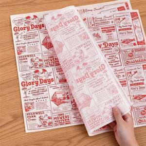 Custom Food Grade Food Wrapping <b>Paper</b> Biodegradable <b>Greaseproof</b> Waterproof Food Pad <b>Paper</b> Takeaway for Burger Fried Chicken - Product Image 2