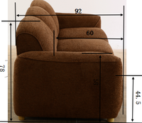 Fauteuil de détente en tissu de luxe moderne pour salon, maison, appartement