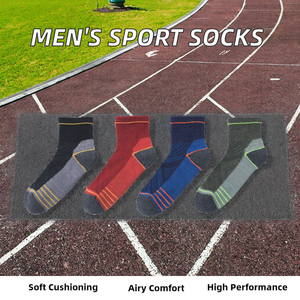 ถุงเท้ากีฬาผู้ชายขายส่ง แบบสวมใส่สบาย ระบายอากาศได้ดี ข้อสั้น สำหรับวิ่งและออกกำลังกาย  ถักทออย่างดี - Product Image 2